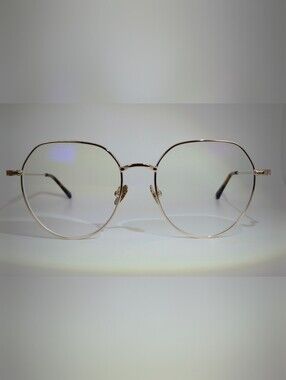 Emotion. Gold Wireframe Round Women's Glasses